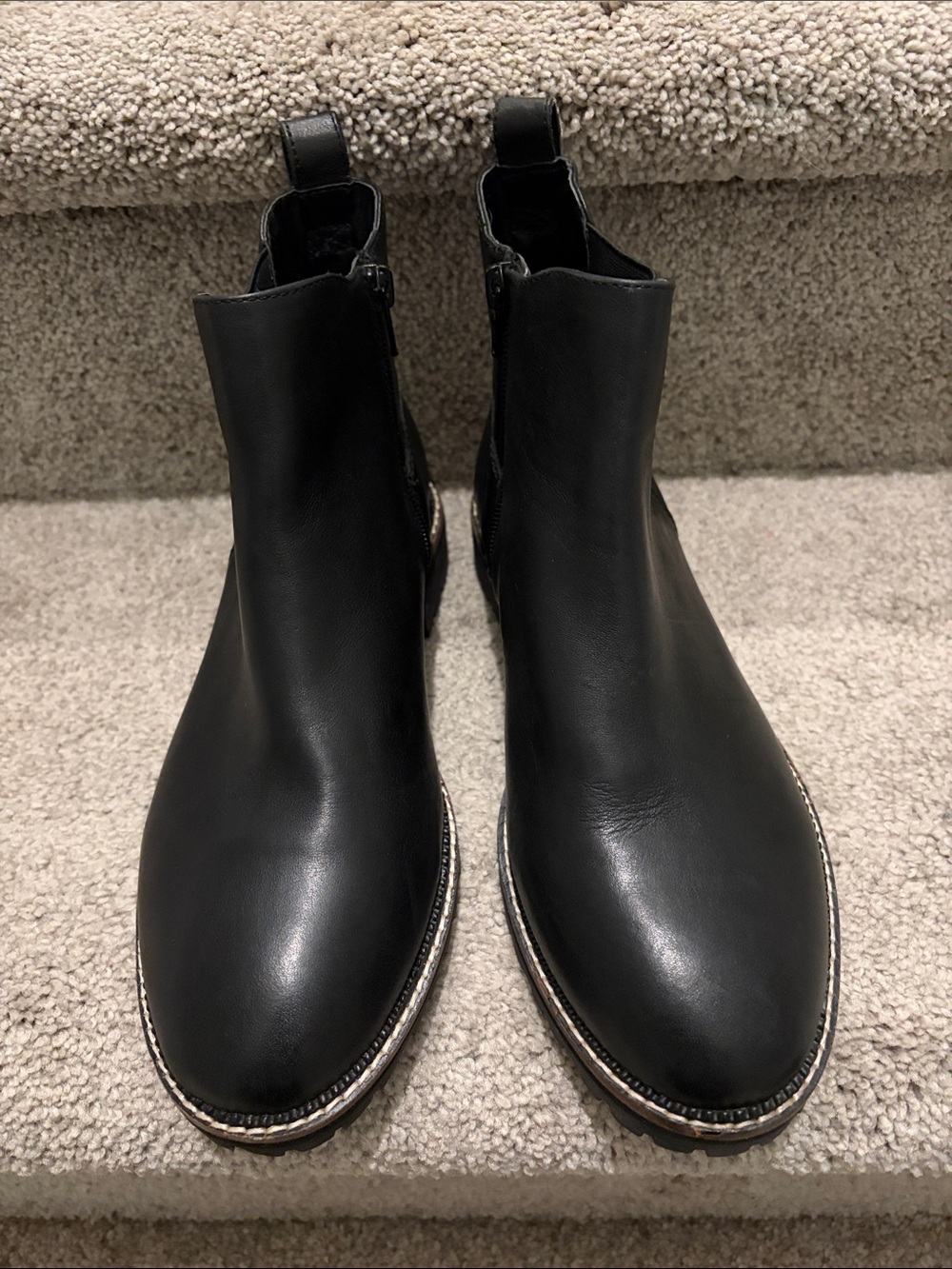 Lands’ End Chelsea Leather Ankle Boots